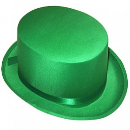 Шляпа Цилиндр зеленый