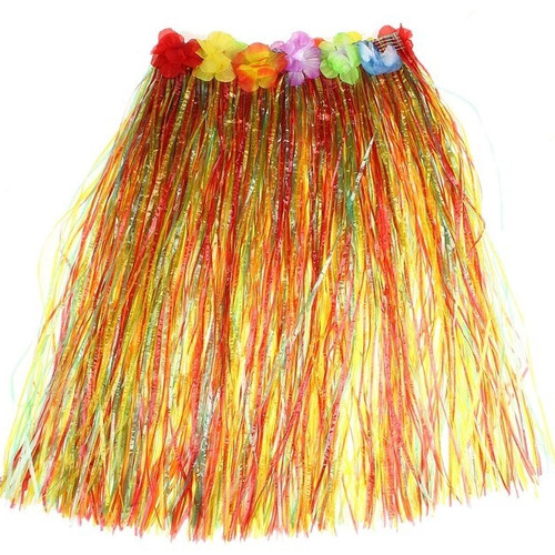 Гавайская юбка многоцветная, 60см