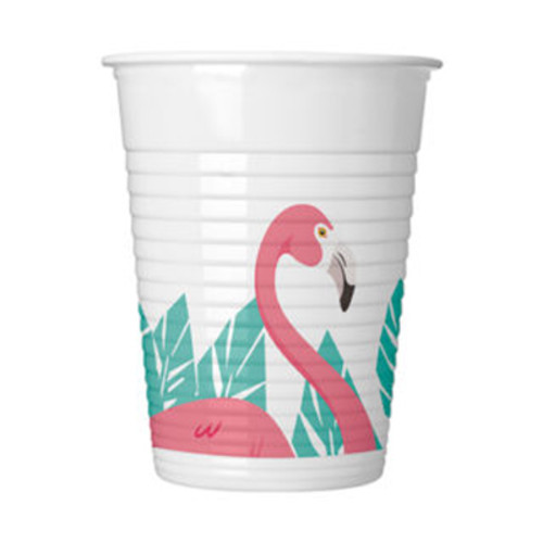 Стаканы Розовое Фламинго, 8 шт, 200мл