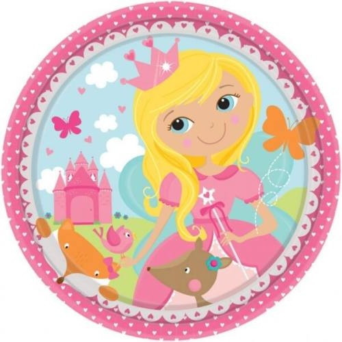 Тарелки Маленькая принцесса, 8 шт, 18 см
