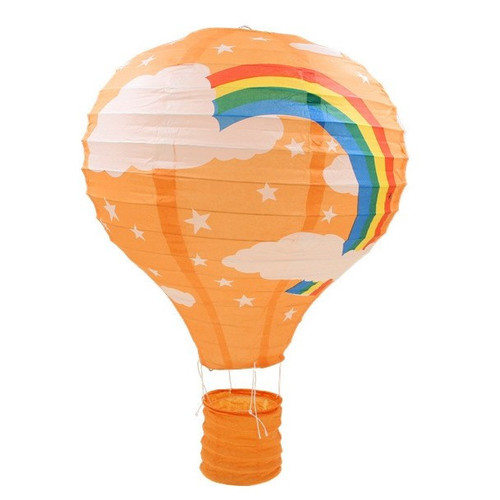 Подвесной фонарик (в виде воздушного шара) Радуга, D=30см