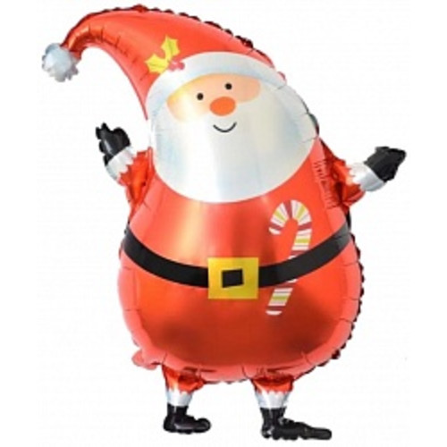 Фольгированный Шар фигура Санта в красном колпачке, 74 см