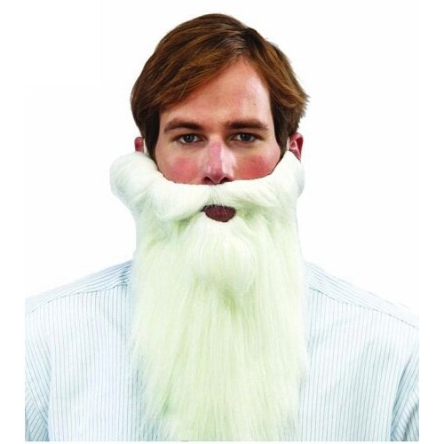 Борода Деда Мороза длинная, 30см
