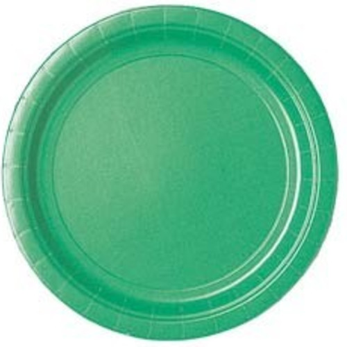 Тарелки однотонные зеленые, 8шт, 18см