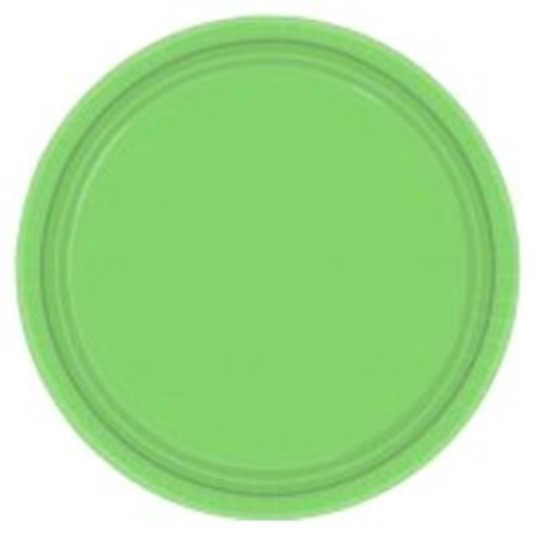 Тарелки однотонные салатовые, 8шт, 18см