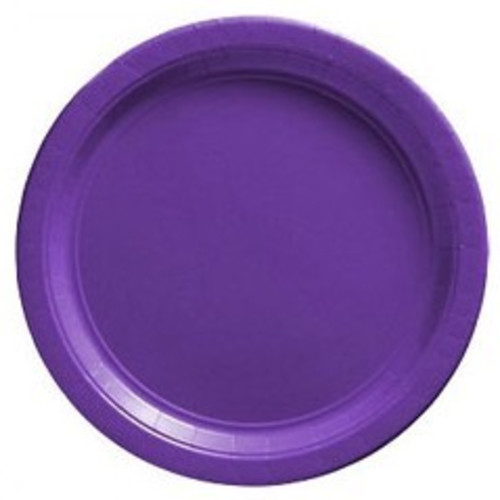 Тарелки однотонные фиолетовые, 8шт, 18см