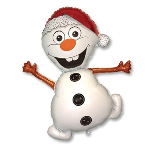 Фольгированный шар Снеговик весёлый, 90см