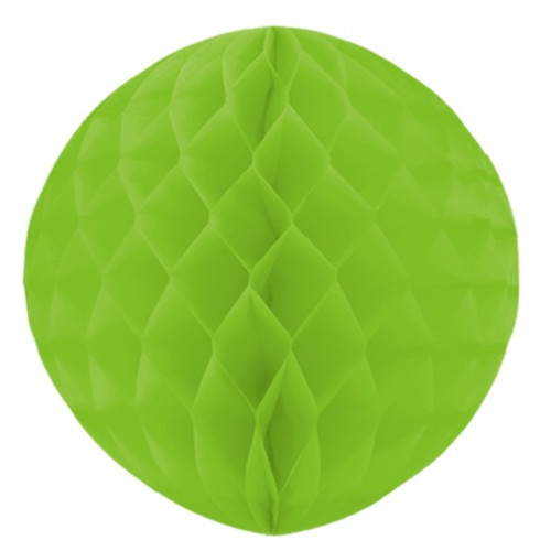Бумажный шар соты светло-зеленый 30см