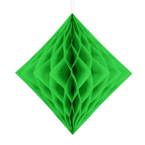 Фигура бумажная Ромб зеленый 30см