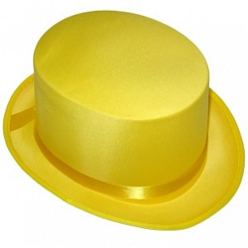 Шляпа Цилиндр желтый