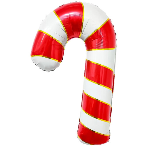Воздушный шар Леденец трость, Красный 107 см