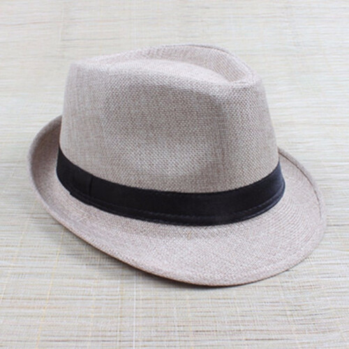 Гангстерская шляпа бежевая (Небольшой брак)