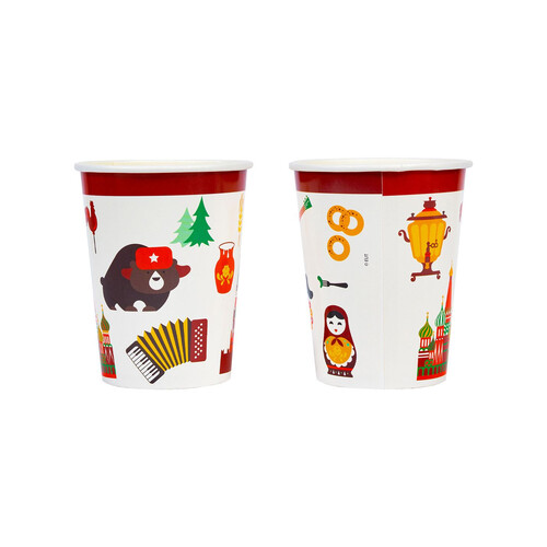 Стаканы Масленица Русский Стиль 250мл 6шт