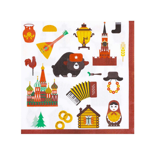 Салфетки Масленица Русский Стиль 33см 12шт