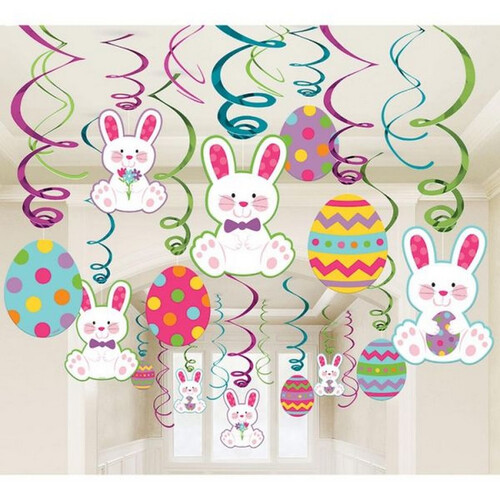 Спирали декор Пасха 46-60см 30шт