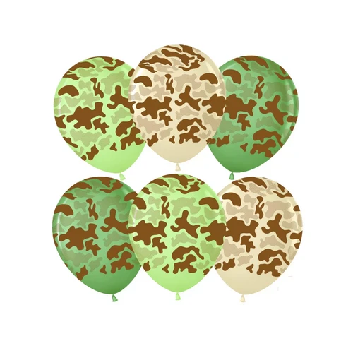Воздушные шары Камуфляж 5шт