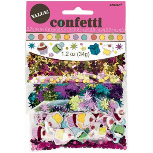 Конфетти Сладкий праздник 3 вида 34гр (большая упаковка)