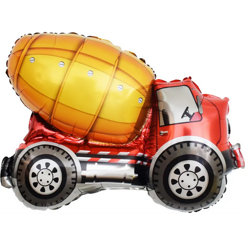 Воздушный шар фольгированный Бетономешалка 84см