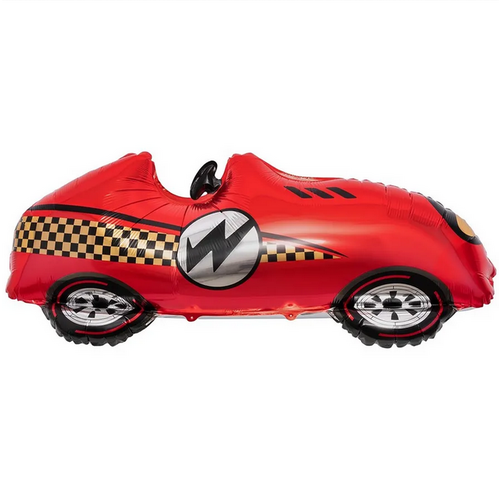 Воздушный шар Гоночный автомобиль, красный 109 см