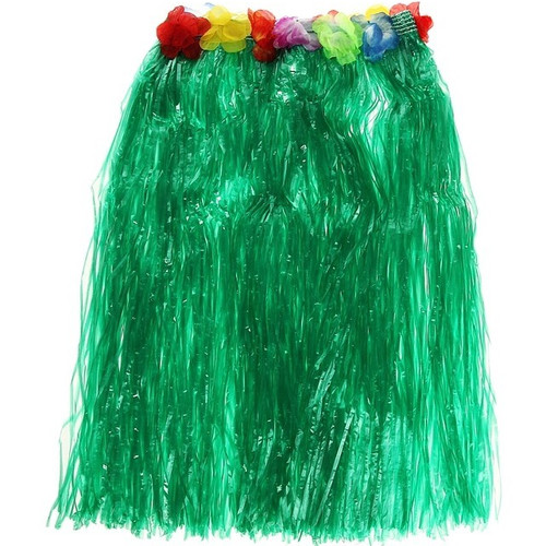 Гавайская юбка зеленая, 60см