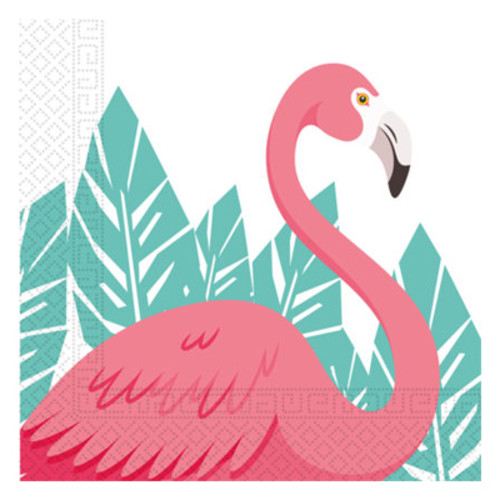 Салфетки Розовое Фламинго, 20 шт, 33см