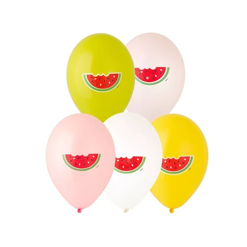 Воздушный шарик Арбуз, 5шт