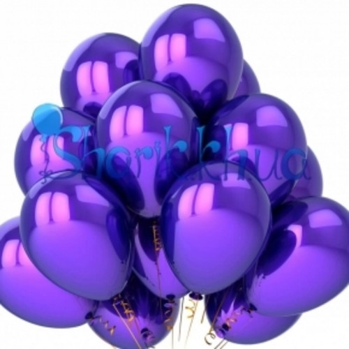 Набор шаров фиолетовый, 10шт