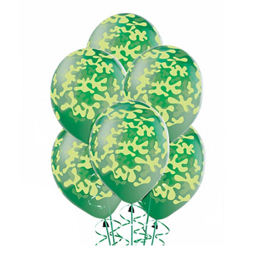 Букет шаров зеленые, 10шт