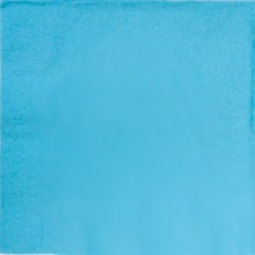 Салфетки однотонные голубые 16 шт, 33 см