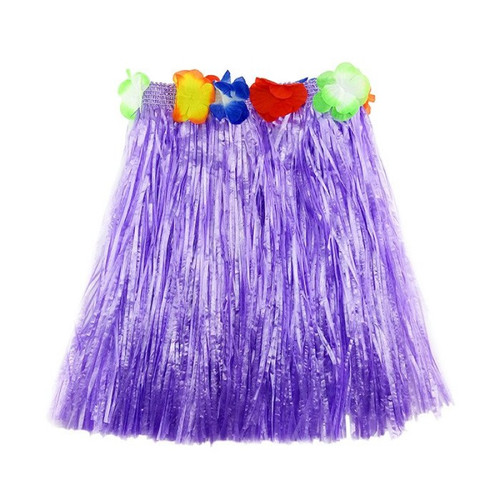 Гавайская юбка фиолетовая, 40см