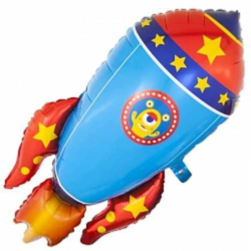 Фольгированный шар фигура Космическая ракета, 104 см