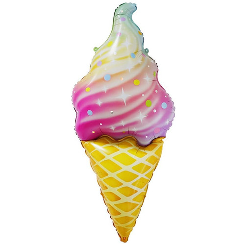 Шар - Фигура Искрящееся мороженое 119см