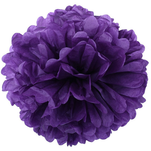Помпон фиолетовый, 30см