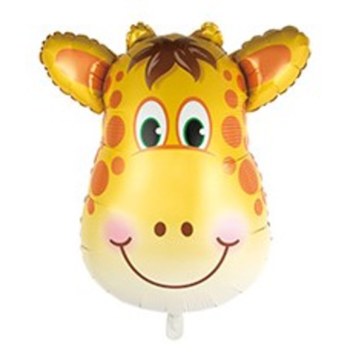 Фольгированный шар Жираф голова большая, 34см х 30см