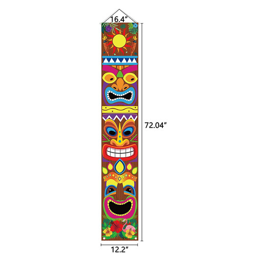 Декорация-баннер Гавайи Тотем, 180х30 см №2