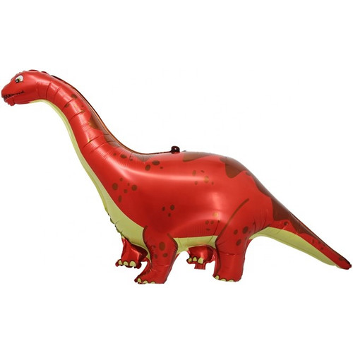 Шар - Фигура Динозавр Диплодок, красный 130см