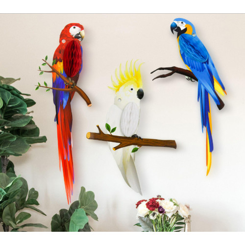 Набор тропических попугаев 2 попугая Ара + Какаду