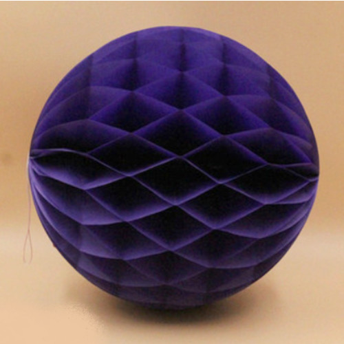 Бумажный шар соты тёмно-синий, 15 см