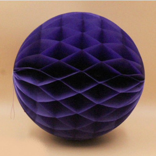 Бумажный шар соты тёмно-синий 30 см