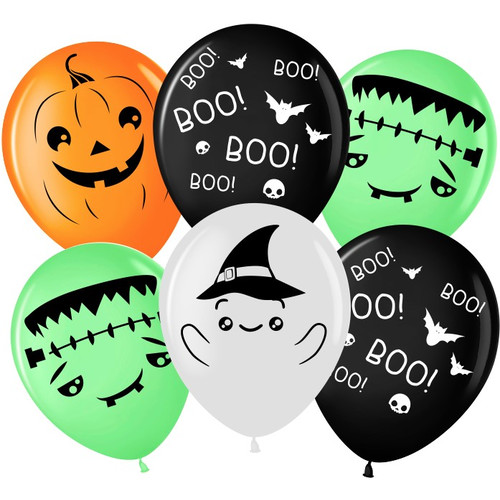 Воздушный шар Привидения на Хэллоуин, Ассорти 30см