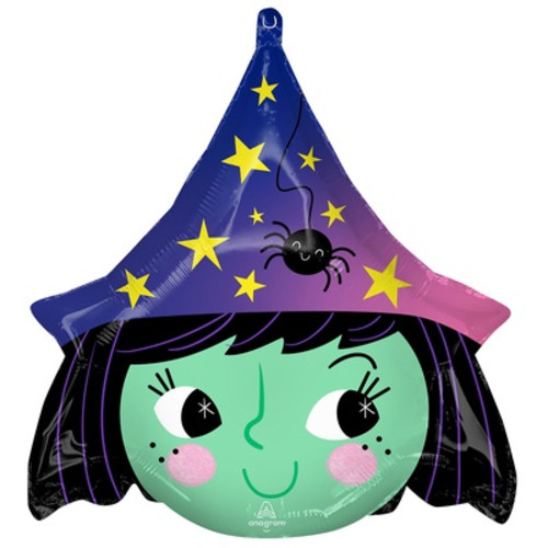 Фольгированный шар Ведьма Милая Хэллоуин, 48 см