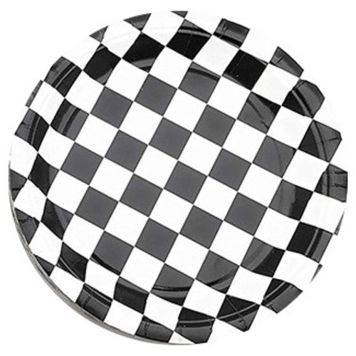 Тарелки шахматная клетка, 18см, 6шт