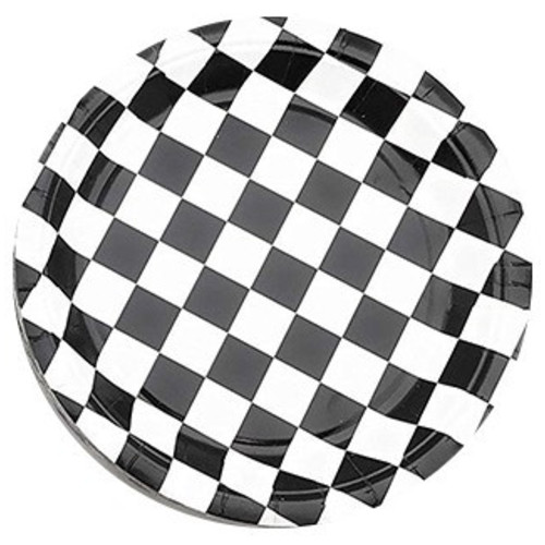 Тарелки шахматная клетка, 23см, 6шт