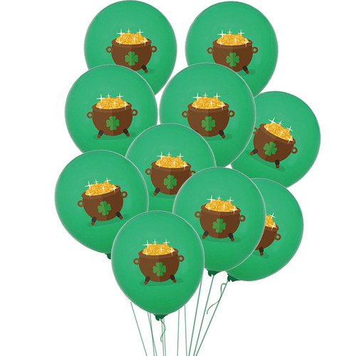 Набор воздушных шариков Горшок с золотом День Святого Патрика, 10шт