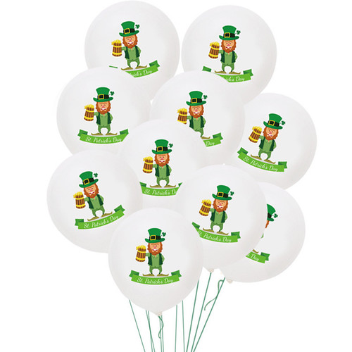 Набор воздушных шариков Леприкон День Святого Патрика, 10шт