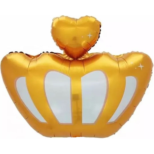 Воздушный фольгированный шар Корона, Золото 66 см