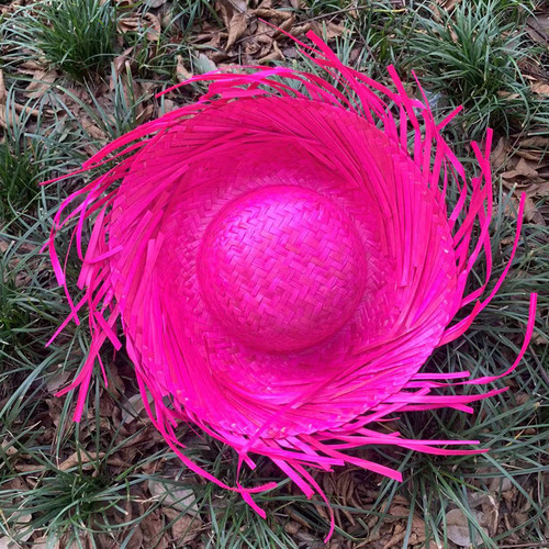 Гавайская шляпа розовая