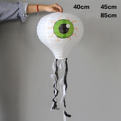 Подвесной фонарик Глаз с лентами 45х40см