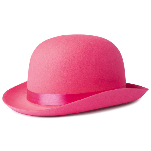 Шляпа Котелок Ярко-розовый