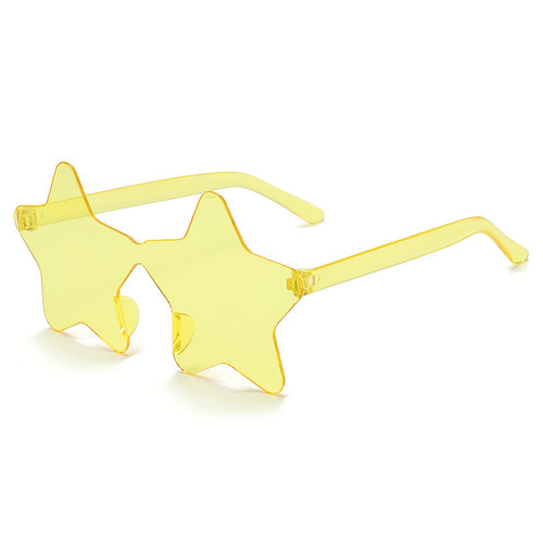 Карнавальные очки Звезды желтые